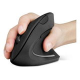 Mouse Inalambrico Vertical Ergonomico A Pila Negro