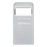 Kingston 256gb Datatraveler Micro Usb Flash Drive 200 Mb/s Color Gris