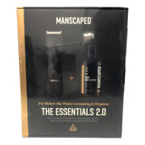 Kit Manscaped Essentials 2.0 Com Aparador E Desodorante Cor Preto