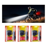 Kit 3x Iluminação Led Para Bike,patins,caminhadas Noturnas