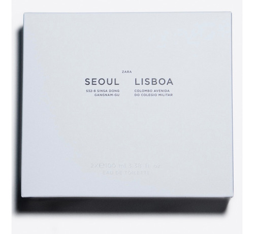 Perfume Zara Seoul Y Lisboa 100ml C/u Nuevos Y Sellados