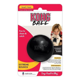 Juguete Para Perro Pelota Kong Caucho Natural Resistente Extreme Small Negro