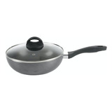 Wok Con Tapa 24cm Aluminio Antiadherente - Oster