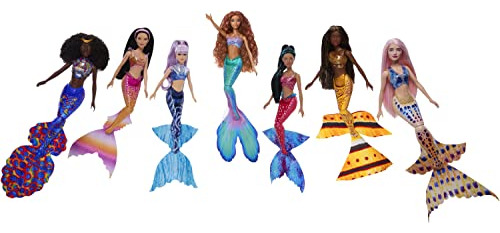 Juego De 7 Unidades De The Little Mermaid Ultimate Ariel Sis