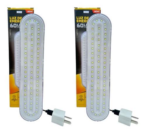 Combo X 2 Luces Luz De Emergencia 60 Leds Recargable 50hs