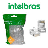 Conector Para Cabo De Rede Rj45 Cat5 50 Un                  