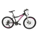 Bicicleta De Nena Mountain Bike Raleigh Scout Rodado 24 Color Negro/rosa