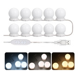 Vanity Led - Juego De Luces De Espejo (10 Bombillas Ajustabl