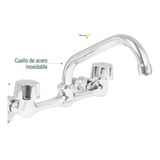 Mezcladora Para Fregadero Pared Foset Aqua Cocina - 49447