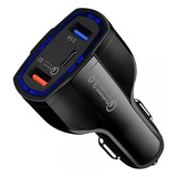 Cargador Para Auto Usb C + Usb 38w Pd/qc3.0 Super Rapido