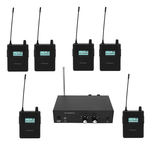 Retorno In Ear Palco Monitor Sem Fio Uhf Anleon S2 - 6 Recep