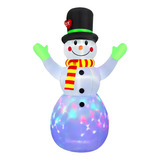 Boneco De Neve Gigante   A Prova D'agua Com Led Inflavel  