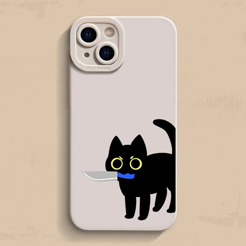 Funda De Teléfono Original Con Forma De Gato Divertido Para