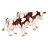 Paisaje Animales De Granja Conjunto De Vaca Holandesa 1