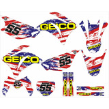 Adesivos Moto Cross Trilha Xtz 250 20mm Geico Eua Lm132