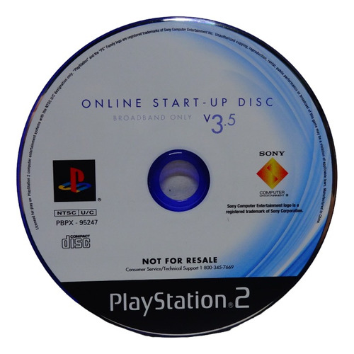 Só Cd Online Start Up Disc V 3.5 Ps2 Play 2 Original Físico