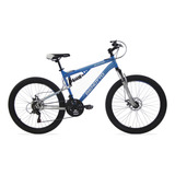 Bicicleta Montaña Blackcomb Azul Plata Rodada26 21v Benotto