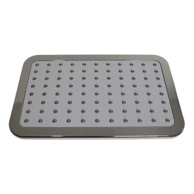 Regadera Tipo Tablet Blanca Cromada Cuerpo De Abs Ecoflux Color Blanco | Envío gratis