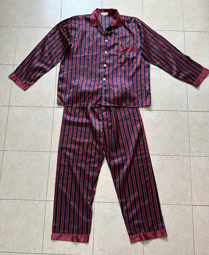 Pijama De Seda Xl Unisex. Impecable