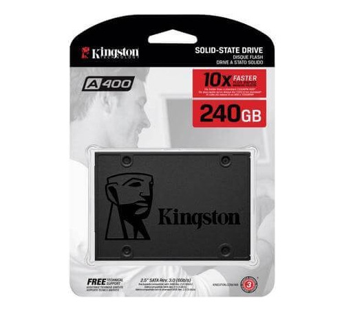 Disco Sólido Interno Kingston Sa400s37/240g 240gb Negro