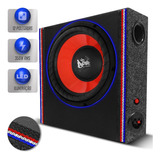 Caixa Som Slim Shutt 350w Subwoofer 12 Pol Beatz Grave Led