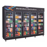 Geladeira Expositora De Bebidas 5 Portas Cervejeira 5 Portas