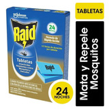 Pack X 4 Tabletas Raid Contra Mosquitos Caja X 24