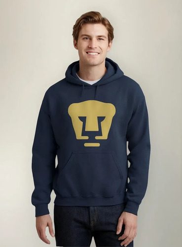 Sudadera Pumas Unam Deportiva Hombre Hoodie Logo Doradovinil