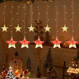 Cortina De Luz Para Decoracion Navidad Diseño Estrellas