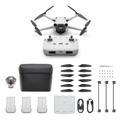 Kit Drone Dji Mini 3 Pro + Dji Rc Fly More, Color Blanco