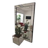 Kit 2 Pçs Espelho + Vaso Decorativo 100x200 Cm Lapidado 