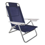Cadeira Reclinável Alumínio Praia Piscina Banho Sol