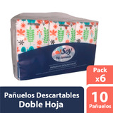 Soy Tu Farmacia Pañuelos Descartables Doble Hoja 6 Paquetes 10 Unidades Soy Tu Farmacia Premium En Paquete - Pack X 6 X 10 Unidades C/u