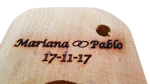 Tablas Picadas 2 Cavidades Premium C/ Grabado Idea Souvenir