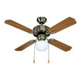 Ventilador Techo Yves 1 Luz 4 Aspas Bronce