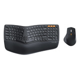 Teclado Ergonómico Inalámbrico Y Mouse, Protoarc Ekm01 Er.