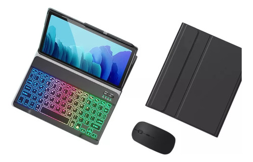 Para Lenovo Tab P11 Con Funda De Teclado Y Ratón Iluminado