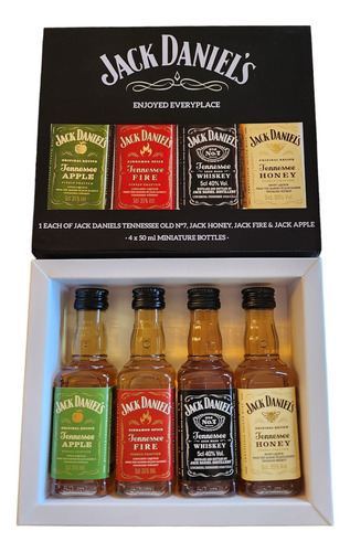 Colección 4 Miniaturas Jack Daniels 50 Ml Originales