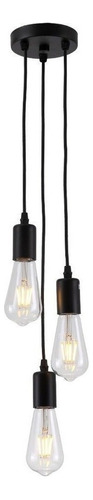 Lámpara De Techo Lámpara De Colgante Retro Nórdico 3 Luz E27