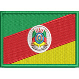 Emblema Bordado Bandeira Rio Grande Do Sul P/ Macacão Ban143