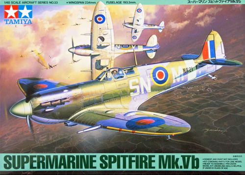 Tamiya 1/48 Supermarine Spitfire Mk Vb Tam61033 Modelos De P