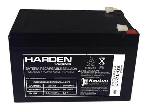 Bateria Recargable Harden 12v 12ah