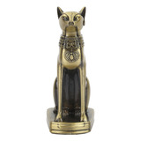 Estatua De Gato Egipcio, Figura De Metal Antigua Modelo Home