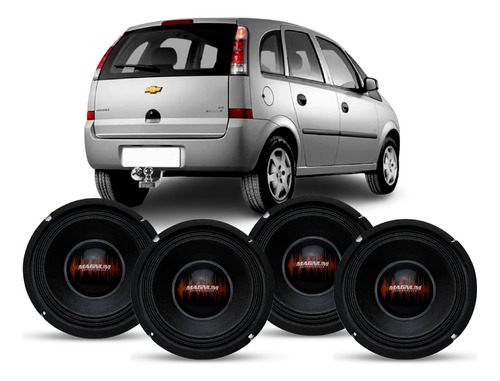 Kit Alto Falantes 6 Poleg 150w Rms 8 Ohms Meriva 2002 À 2012