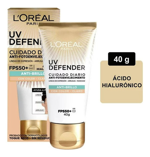 Uv Defender Protector Solar Fps50 Anti Fotoenvejecimiento