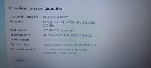 Lenovo V310 Core I5 6200u 8gb 500hdd