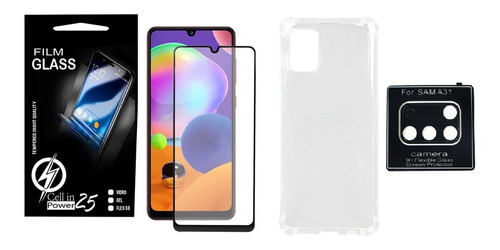 Capa Para Galaxy A31 A315 + Película Vidro 3d + Pelic Câmera