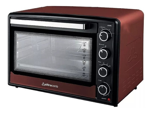 Horno De Mesa Eléctrico Ultracomb Uc-80cl 80l Marrón 220v