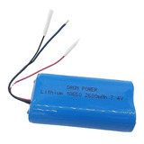 Bateria 7,4v Li-ion 18650 2600mah Com Placa De Proteção Bms