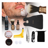 Kit De Cuidado De Barba, Crema, Aceite, Champú, Jabón, Cepil